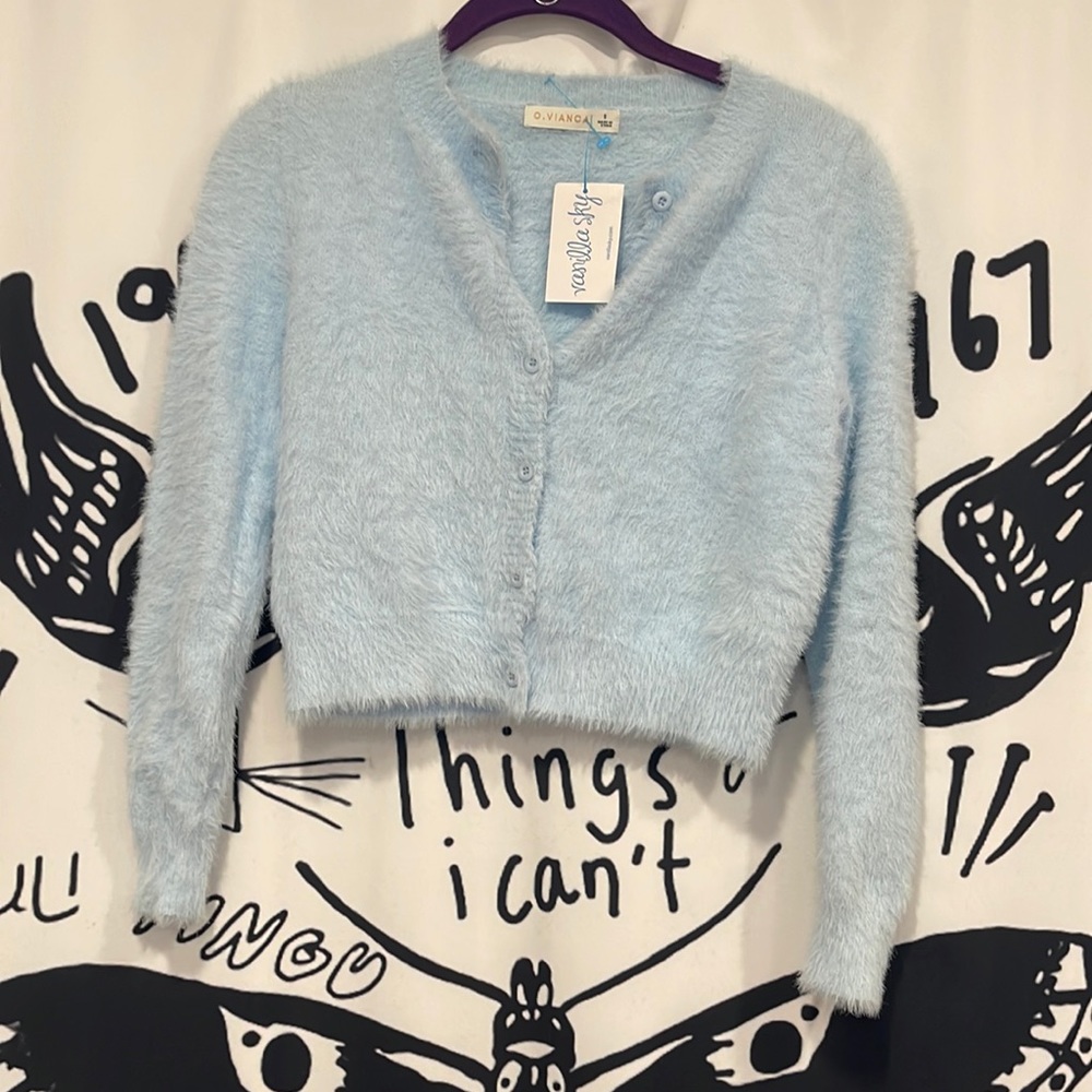 NWT🌀Size small fuzzy cardigan